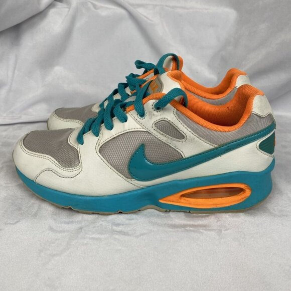 Nike Air Max Coliseum Racer Shoes Women’s Size 7 Teal White Orange 553441-036 - Picture 2 of 11